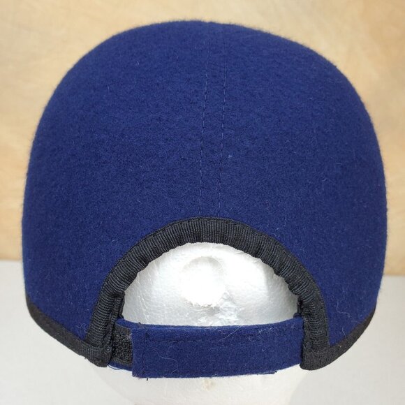 ADORA Equestrian Hat Unisex 7.5 Blue Black Brim Hook Loop Closure Padded Horse - Picture 4 of 9